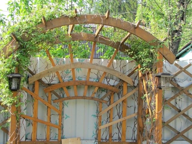 арка с фонариками