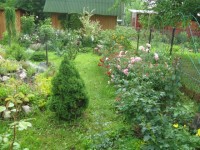 клумба справа